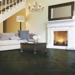 Artisan  Flooring - [Modelli Oak Smoked & Black Stained Herringbone ]
