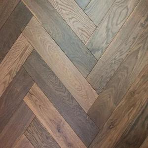 Artisan Flooring - Herrinbone Dark Smoked Oak