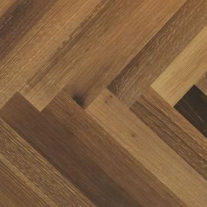 Artisan Hardwood Flooring - [Parquet Herringbone Harlesden Smoked Oak ]