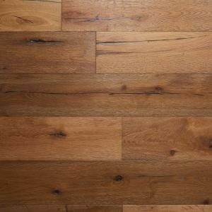 Artisan Flooring Achray Smoked/Brushed/Light White Grain/Sunken Filler/Oiled French Oak - Flooring Product image