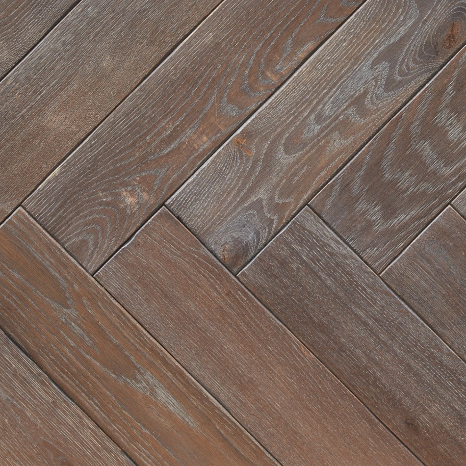 Artisan Hardwood Flooring - [Parquet Herringbone Epsom Oak ]