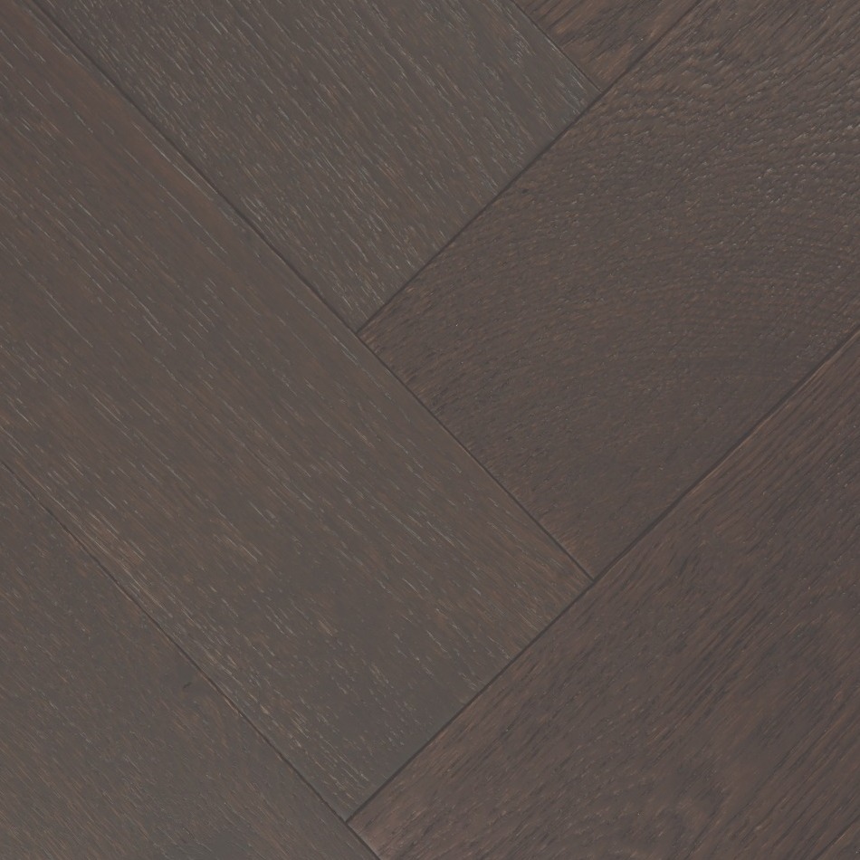 Artisan  Flooring - [Modelli Oak Smoked & Black Stained Herringbone ]